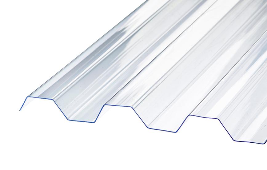 SUNLUX 2000PC, Trapesplate, 76/18, Klar, 1115mm x 2440mm